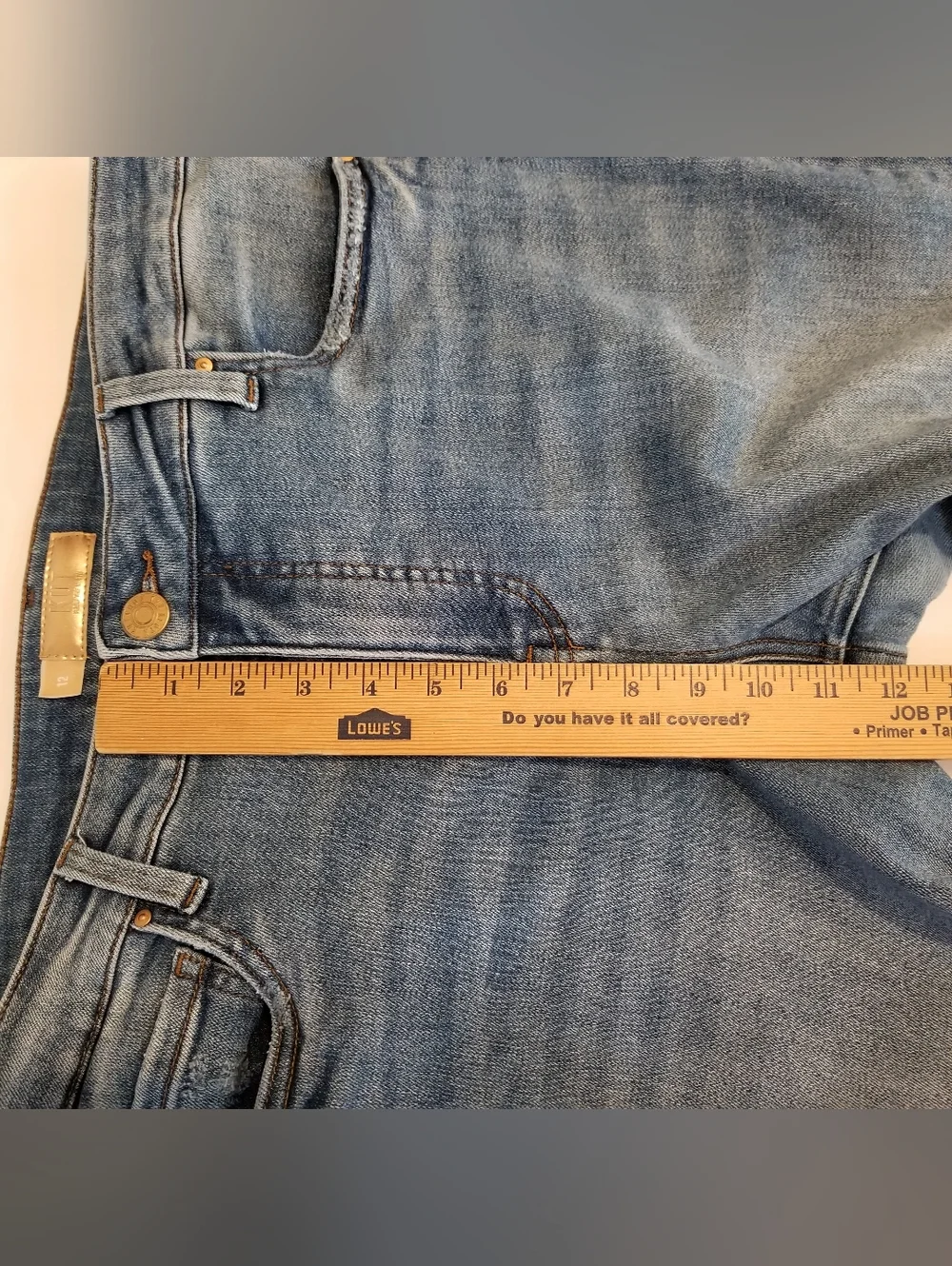 KUT FROM THE KLOTH Kelsey Fab Ab Ankle Flare Jeans Women's 12 Blue High Rise - Picture 10 of 10